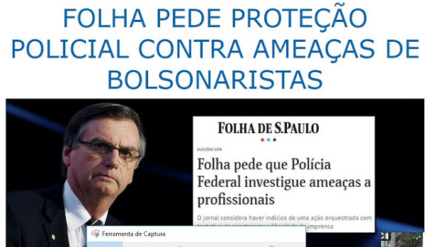 Jornalistas que fizeram denúncias contra esquema que beneficia Bolsonaro foram ameaçados (Foto: Reprodução)